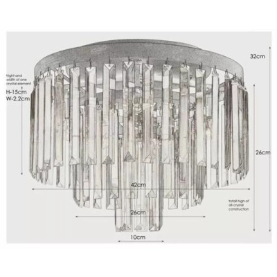 VENTIMIGLIA lampa sufitowa glamour 106563 Markslojd